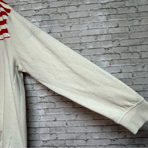 Disney Parks Mickey Mouse Stars Stripes Flag Men Pullover Sweatshirt 1/4 Zip 2XL - Picture 9 of 16